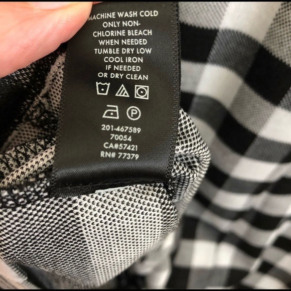 Ann Taylor Gingham Ruffle Shell Top - Picture 7 of 7